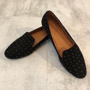Madewell loafer-studded suede
